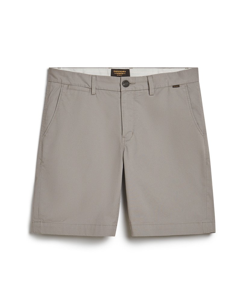 Men s Stretch Chino Shorts in Dove Grey Superdry CA EN