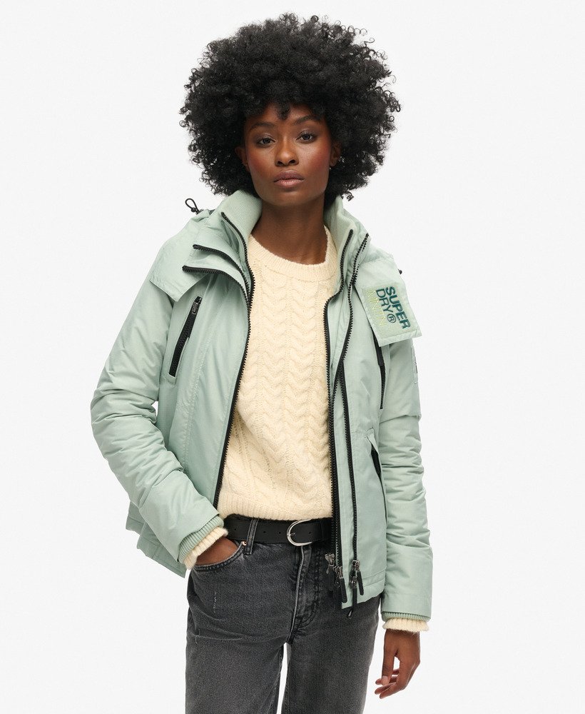 Women s Hooded Mountain Windbreaker Jacket in Sea Green Superdry CA EN