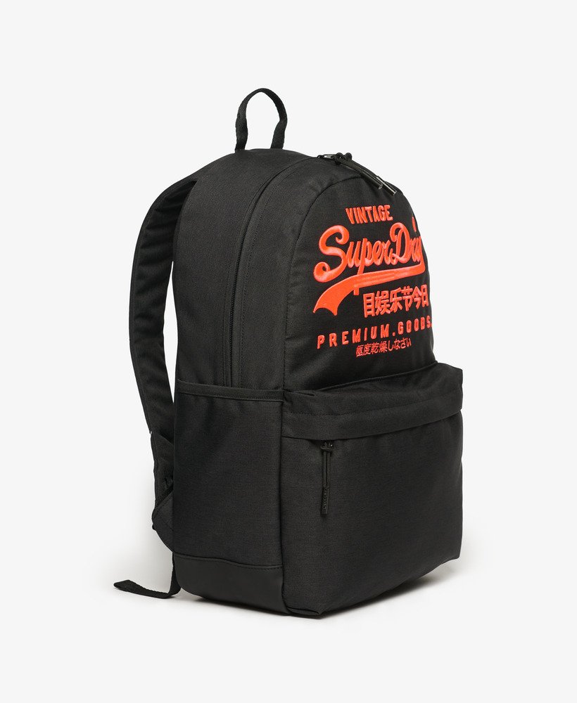 Superdry black montana backpack sale