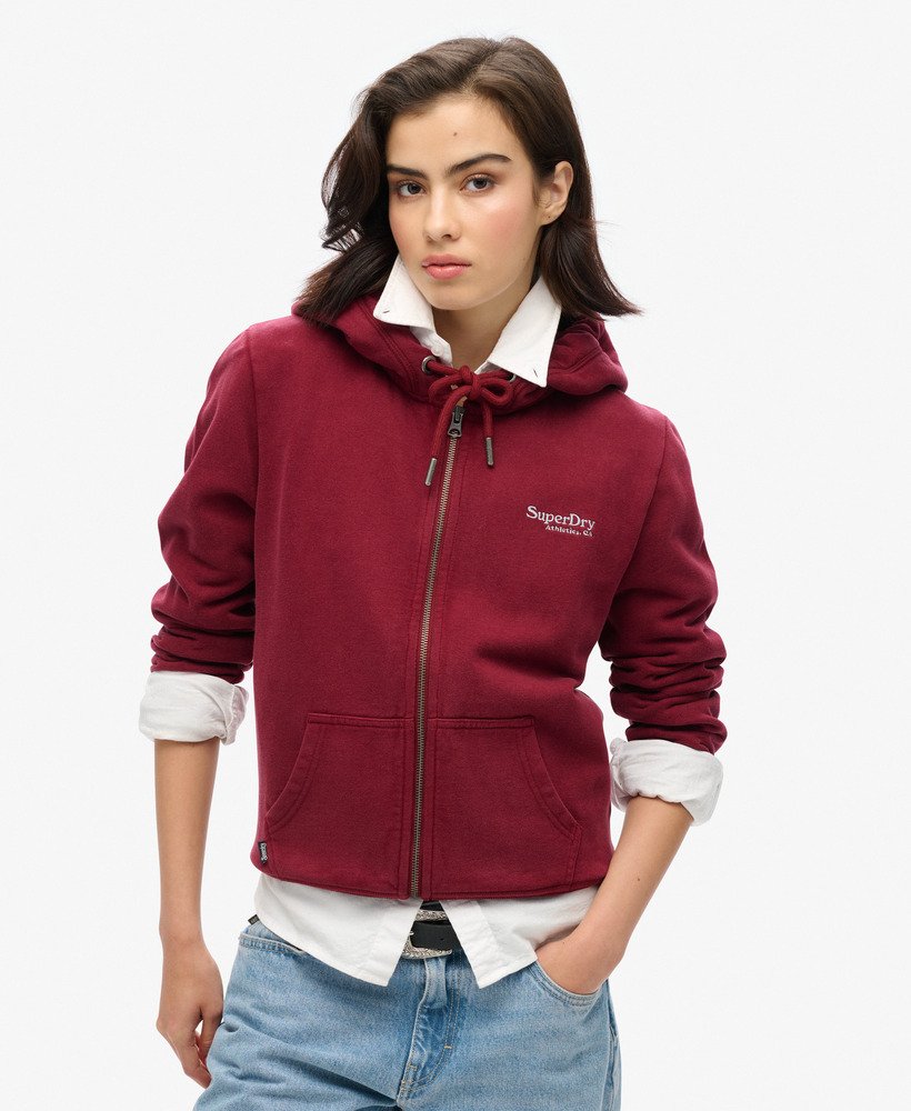 Superdry burgundy hoodie online