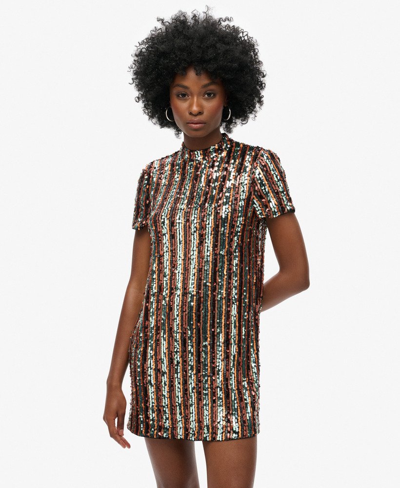 Sequin t shirt dress on sale