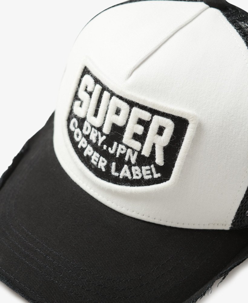 Womens Mesh Trucker Cap in Black Superdry