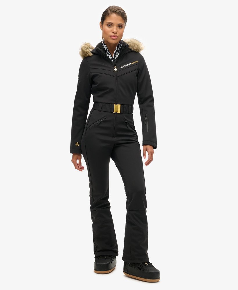 Femme Combinaison de ski Noir Superdry FR