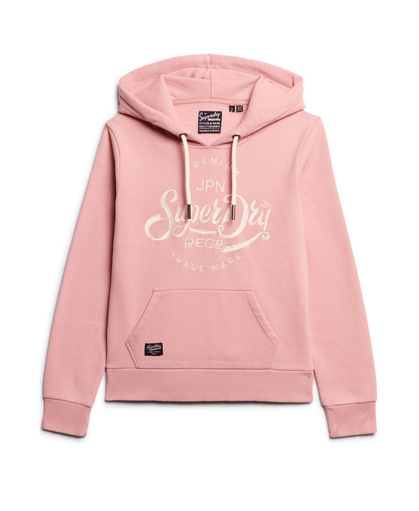 Pink hoodie superdry best sale