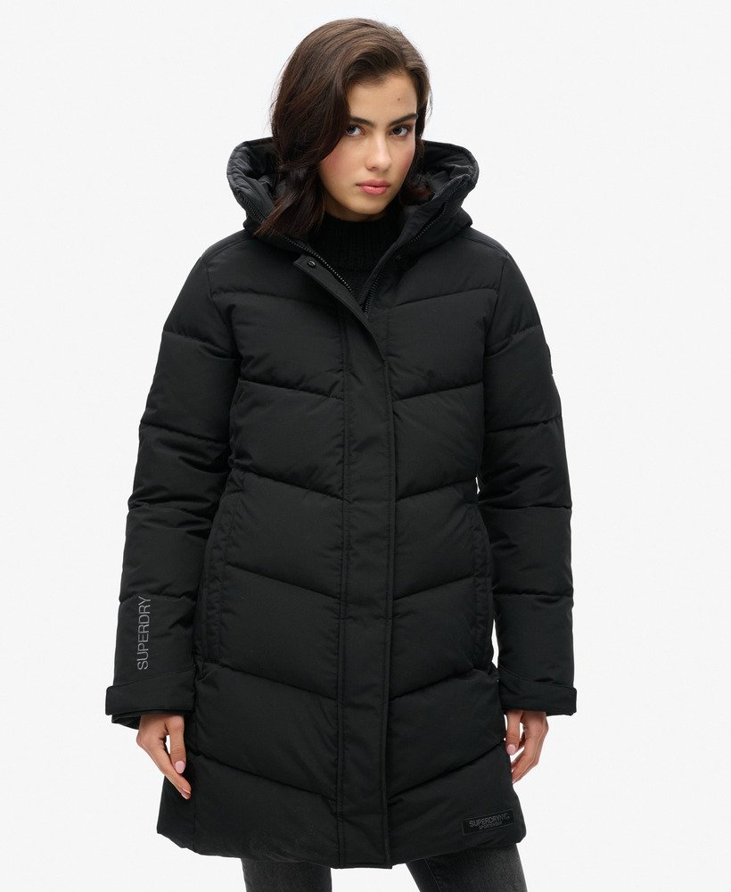 Chevron padded coat best sale