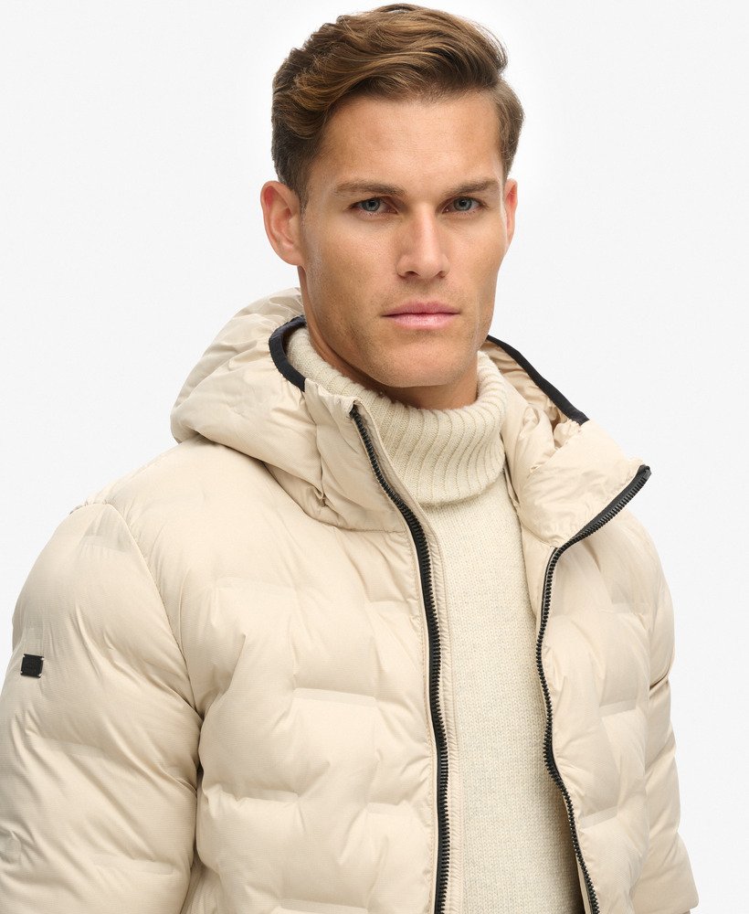 Beige Ciment Doudoune courte matelassee pour Homme Superdry FR