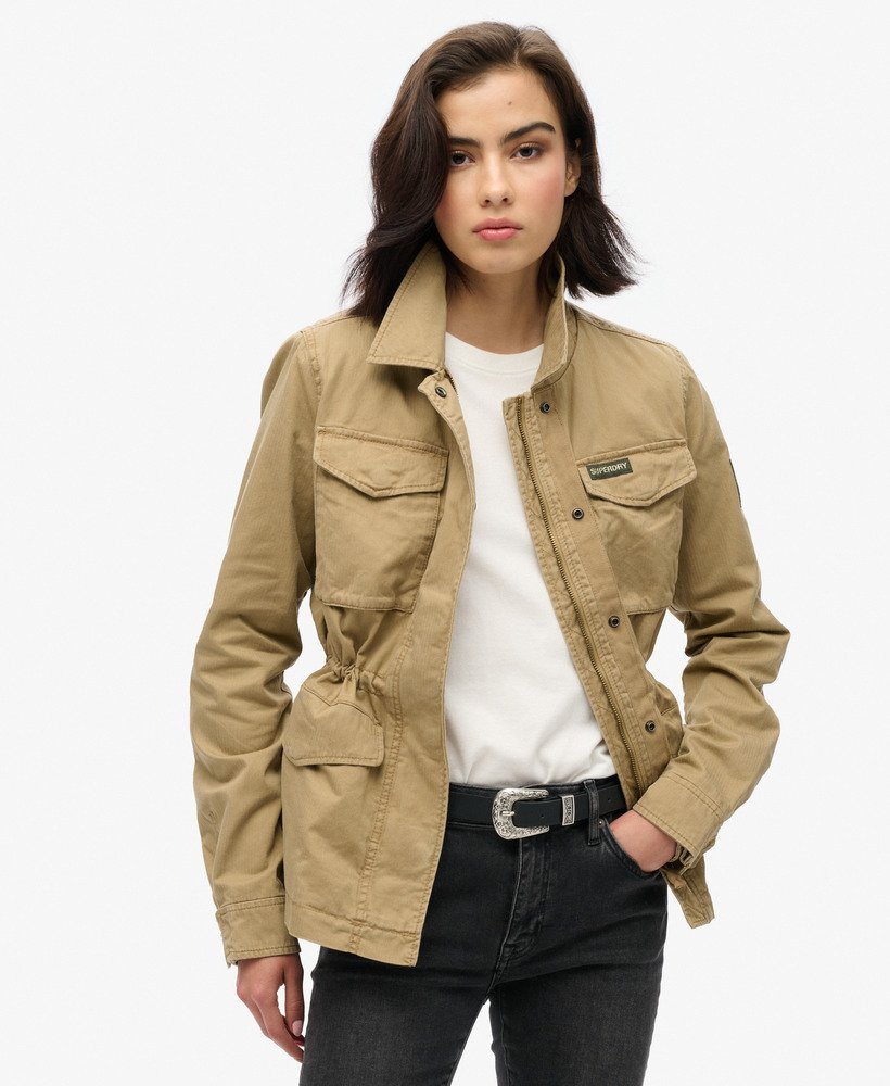 Womens Military M65 Jacket in Classic Tan Brown Superdry UK