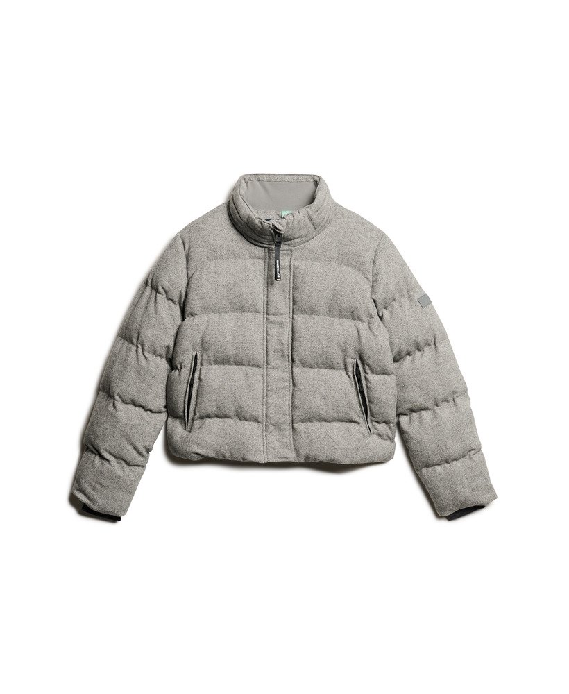 Grey puffer coat womens online