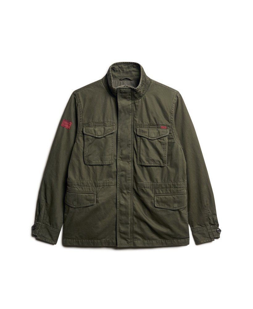 Green combat jacket mens best sale