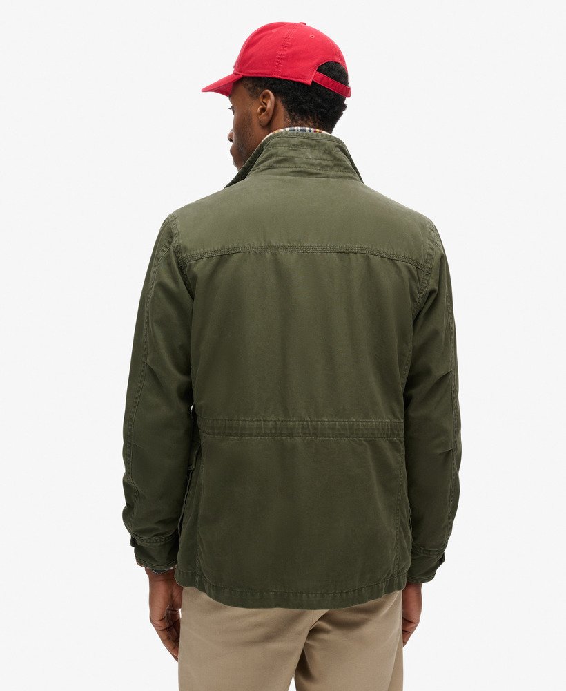 Men's Rookie Military Jacket in Army Khaki Green Superdry UK