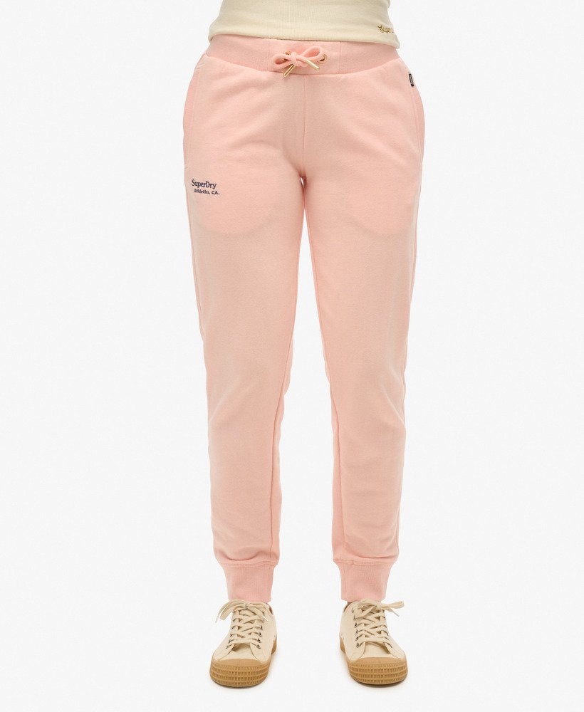 Womens Essential Logo Joggers in Pale Rose Pink Superdry UK