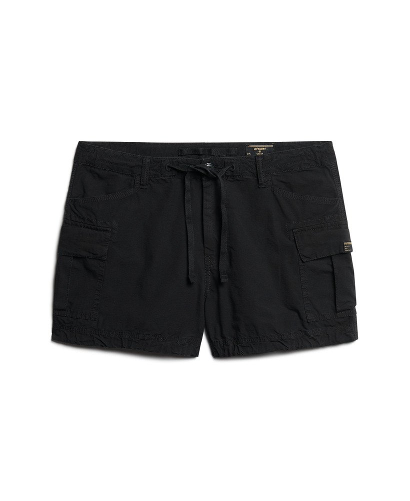 Womens Cargo Shorts in Black Superdry UK