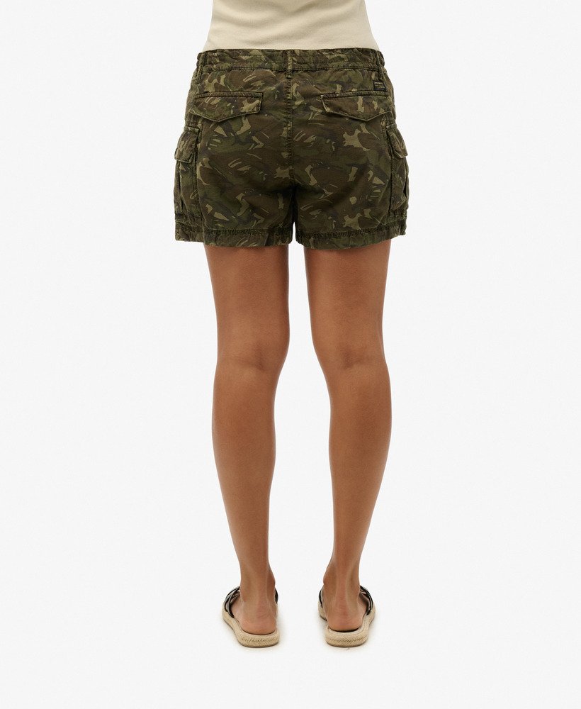 Womens Cargo Shorts in Outline Camo Superdry UK