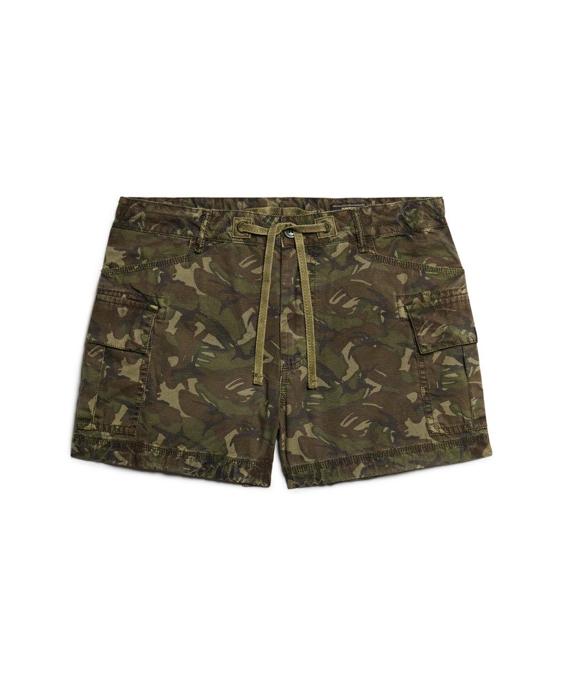 Womens Cargo Shorts in Outline Camo Superdry UK