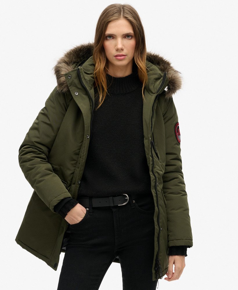 Parka avec capuche fourrure sale