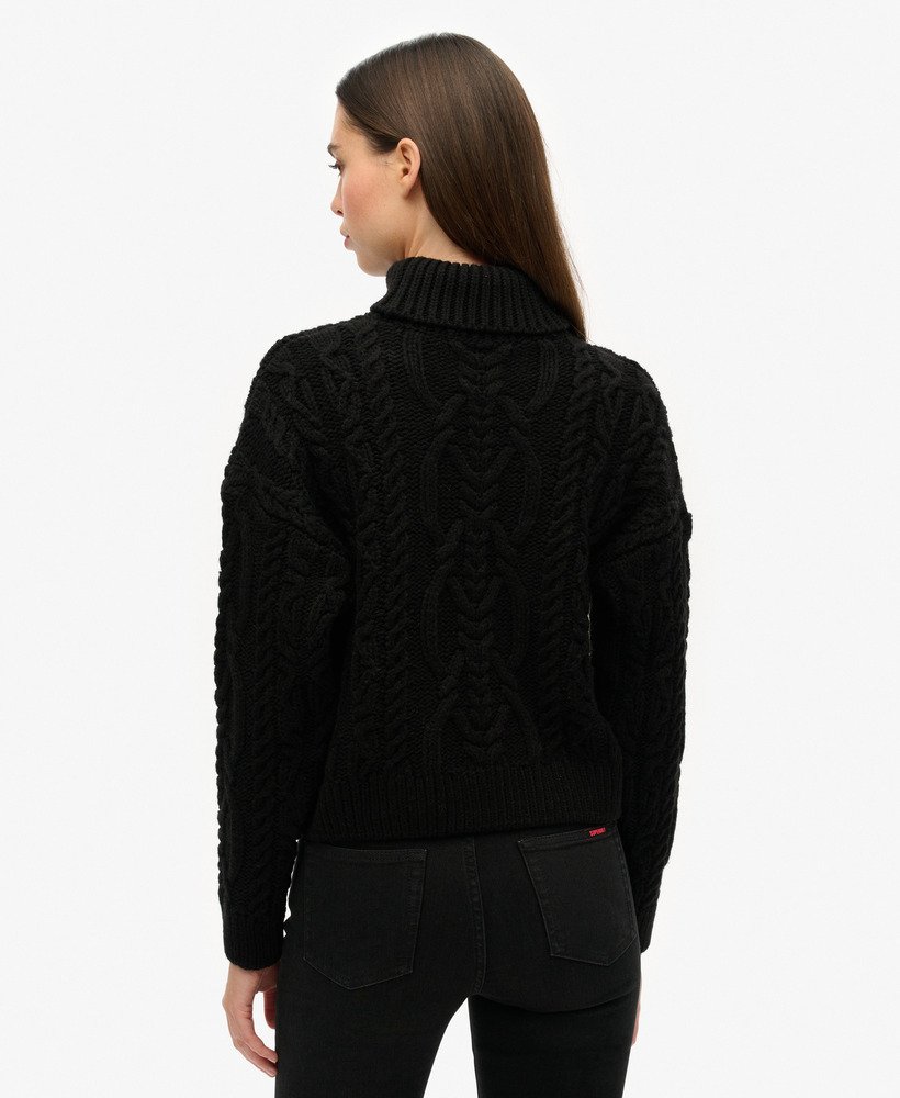 Black polo jumper womens hotsell