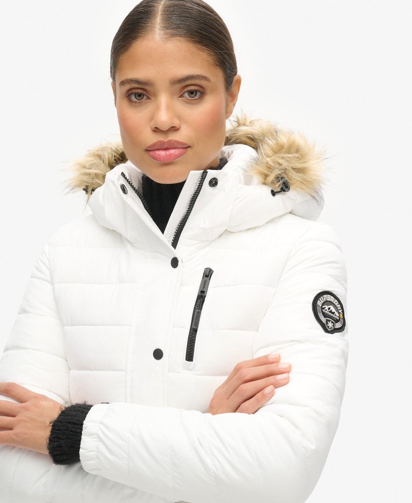 Superdry white puffer online