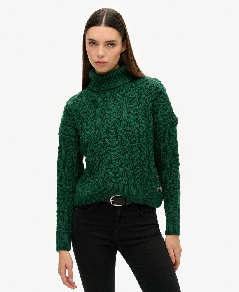 Green cable jumper hotsell