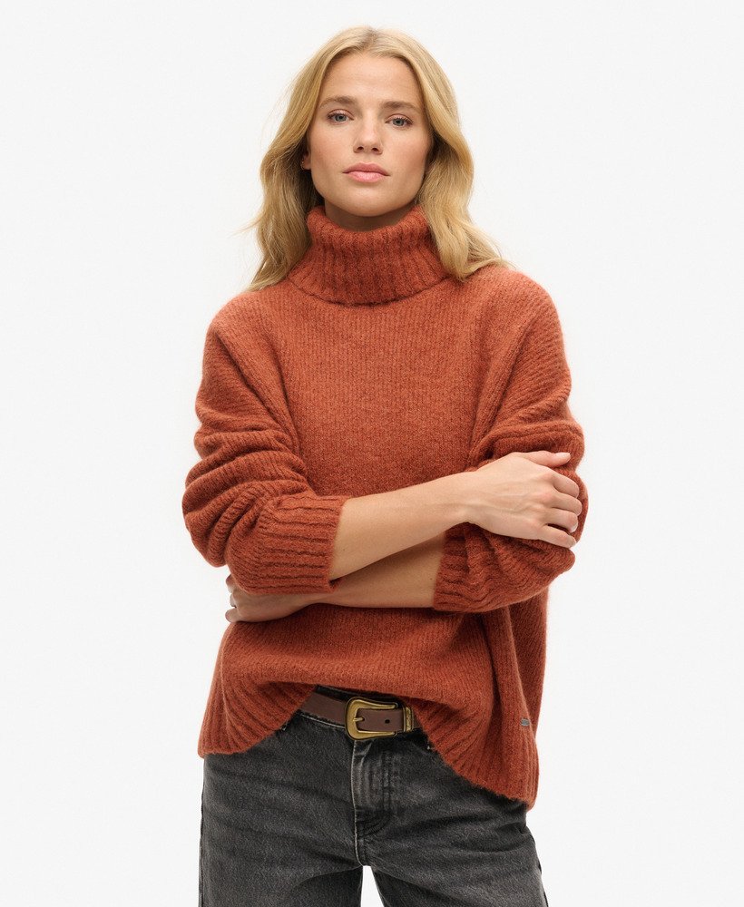 Chunky polo neck jumper online