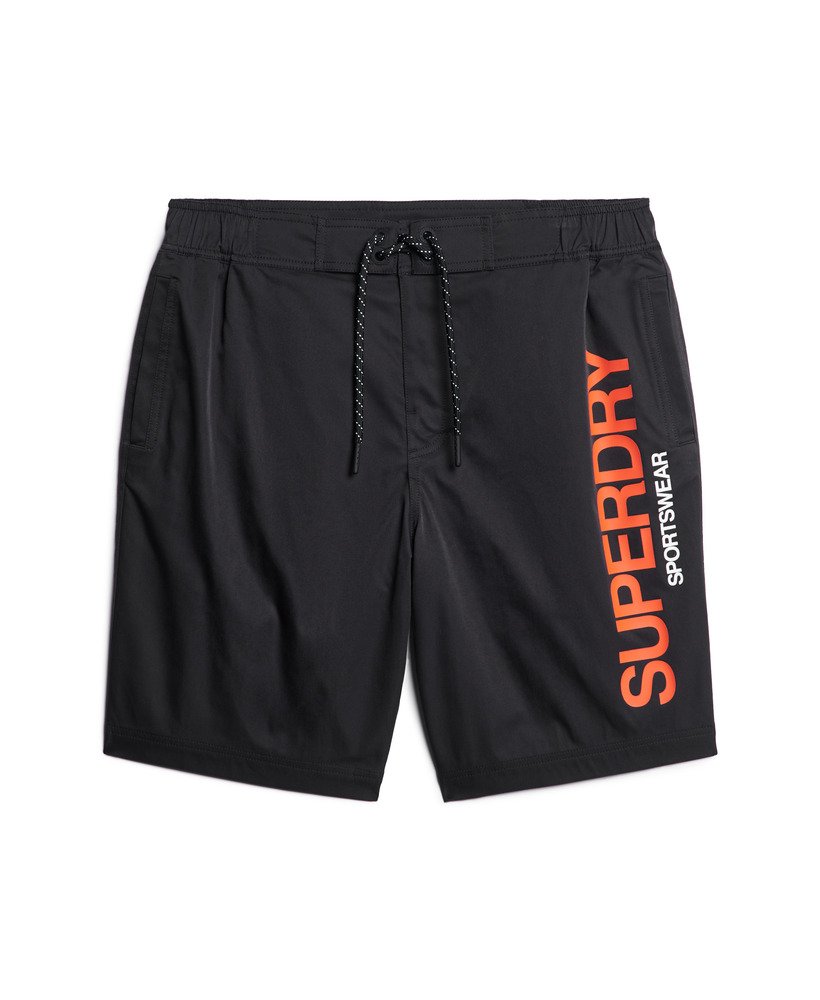 Men s Sportswear Recycled Board Shorts in Black Superdry CA EN