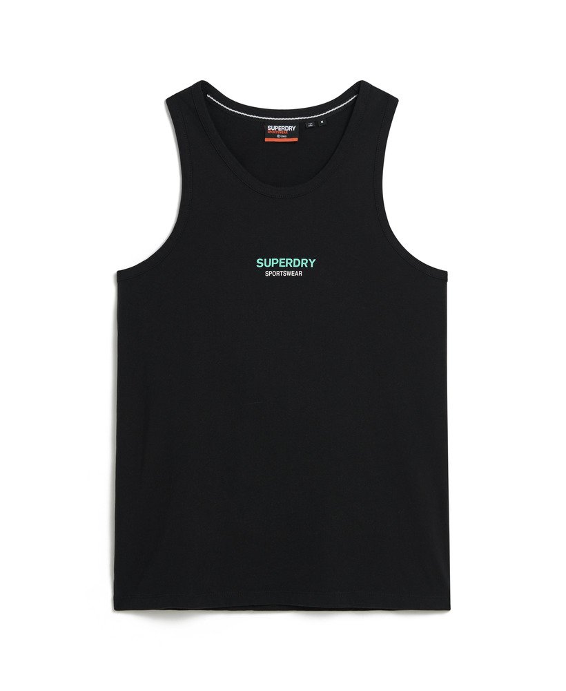 Men s Sportswear Relaxed Vest Top in Black Superdry UK