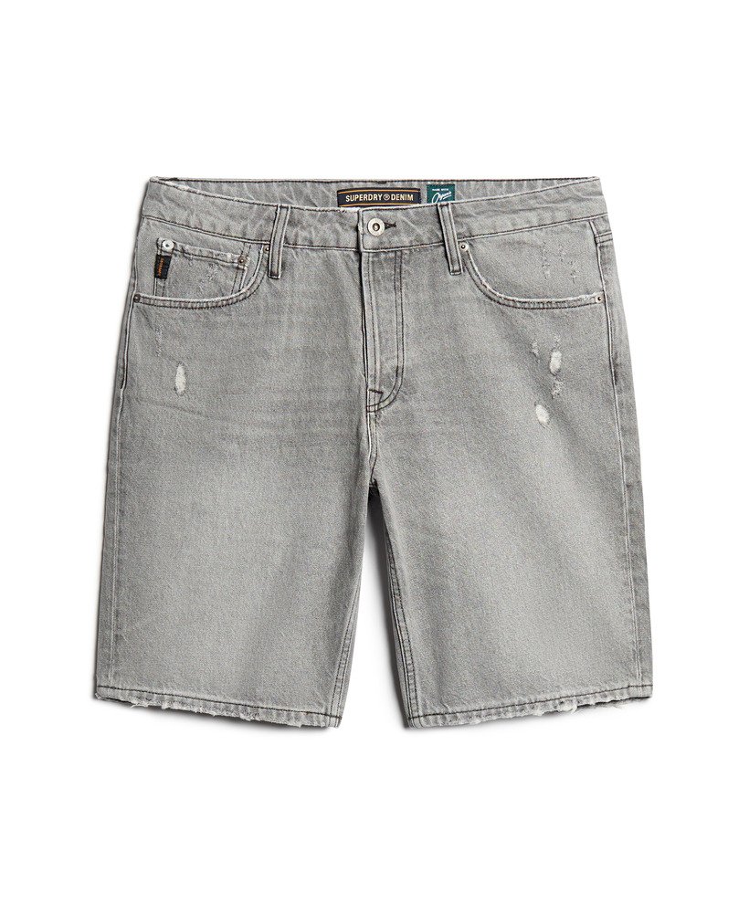 Grey jean shorts mens on sale