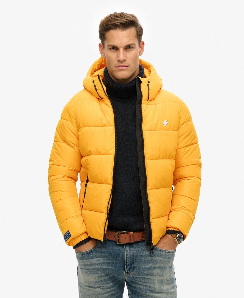 Jaune Safran Doudoune a capuche Sports pour Homme Superdry FR