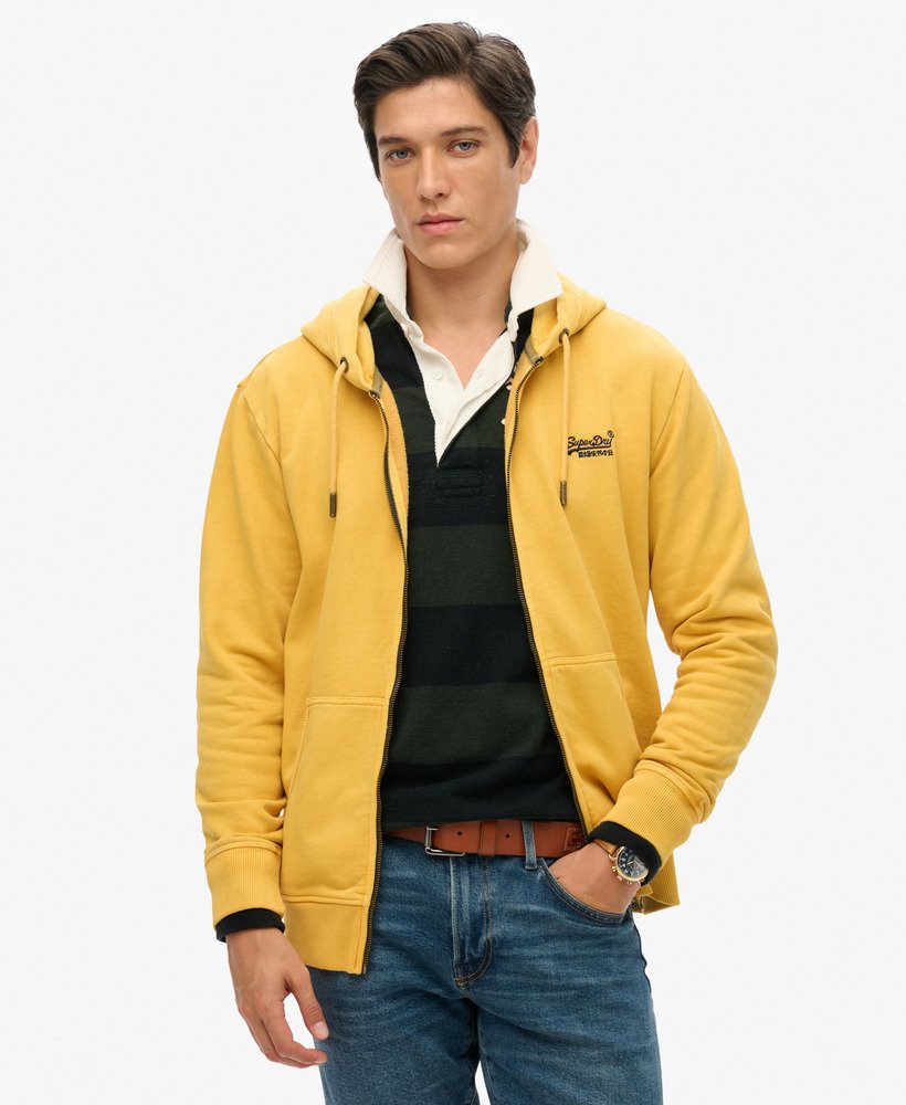 Superdry yellow hoodie deals