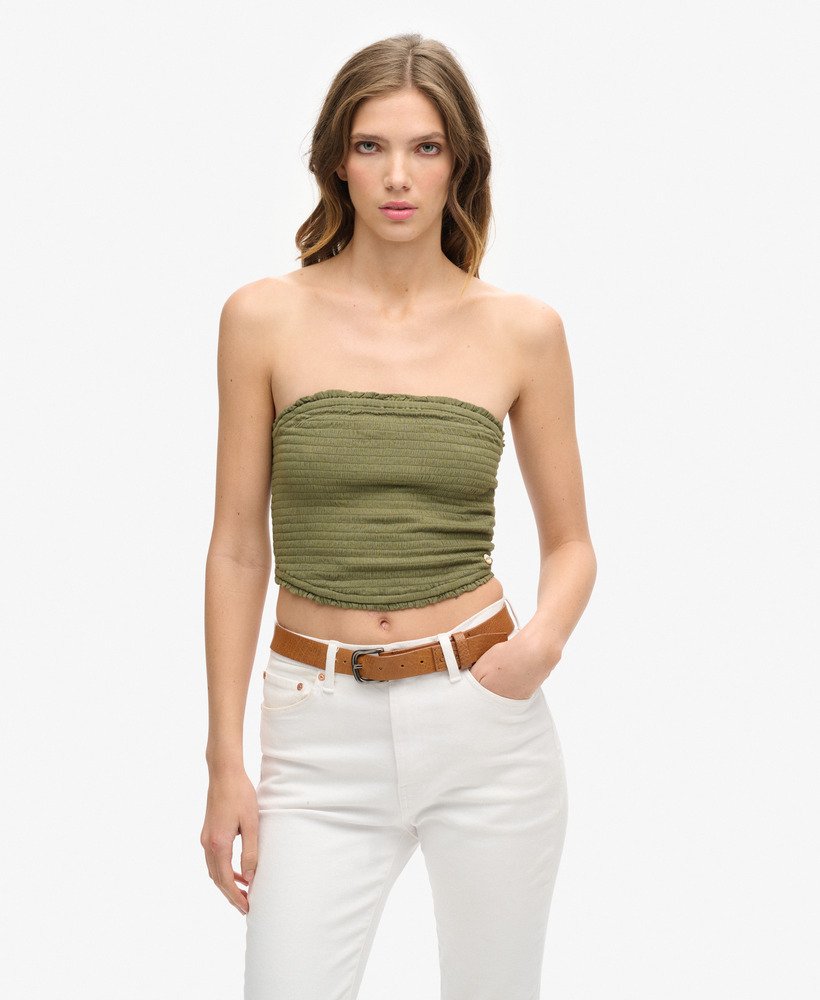 Smocked bandeau top online