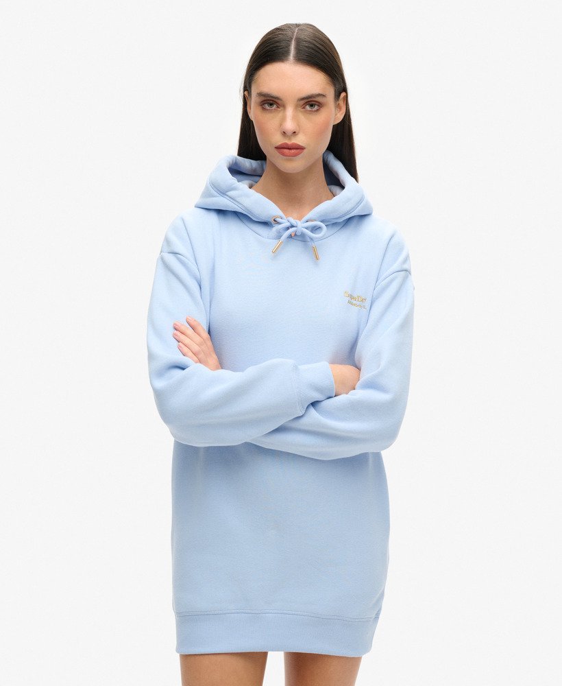 Blue hoodie dress sale