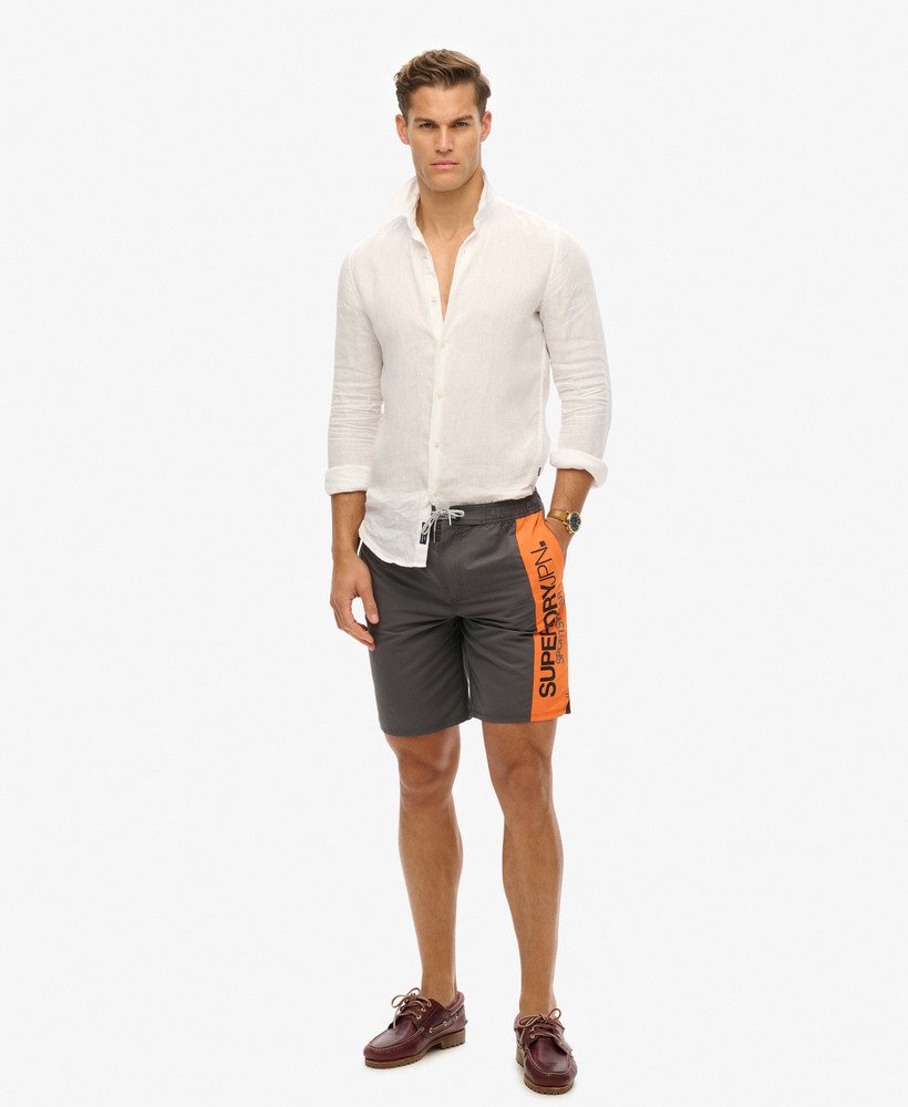 Superdry Pantaloncini da surf Recycled con logo Sportswear da 48 cm Uomo Uomo Costumi da bagno