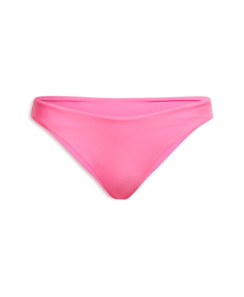 Womens Logo Brazilian Bikini Briefs in Paparazzi Pink Superdry UK