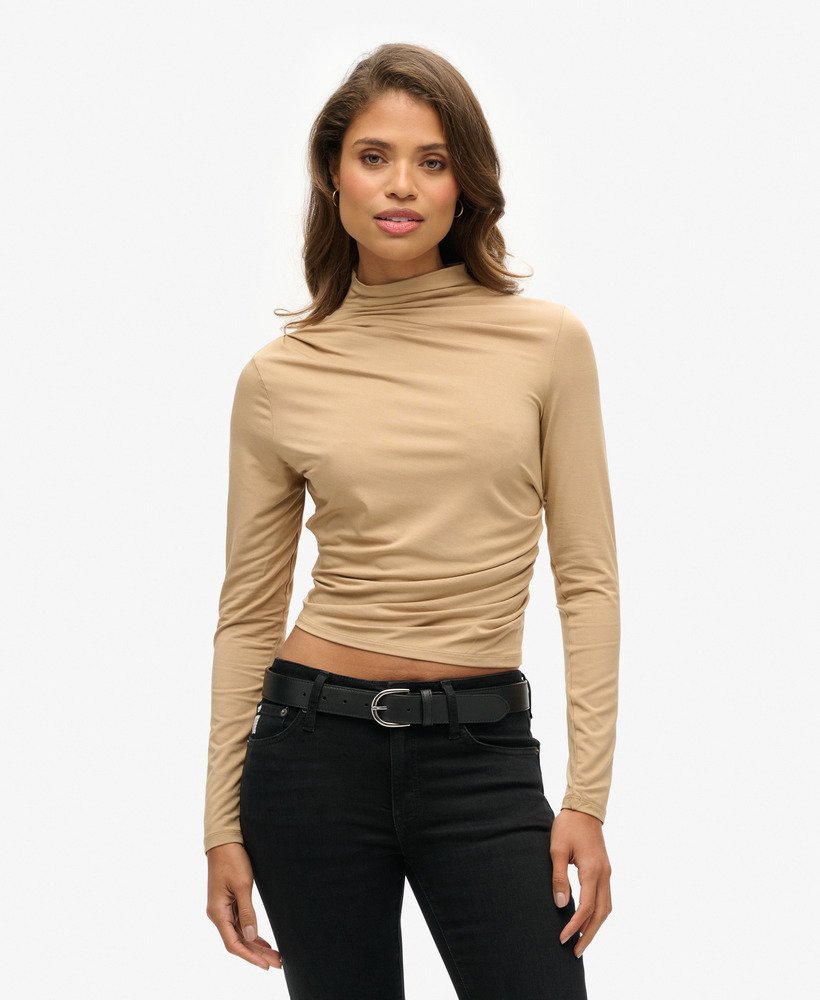 Mock neck top womens hotsell