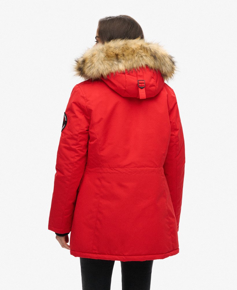 Ladies red parka coat uk best sale