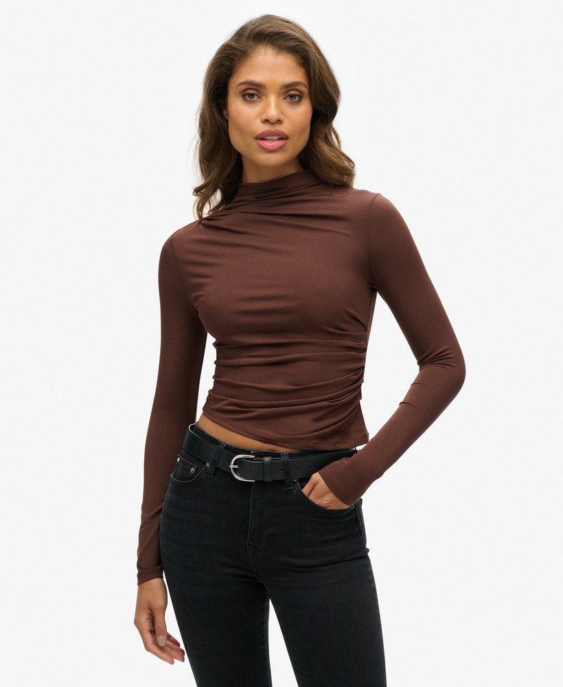 Basic mock neck top online