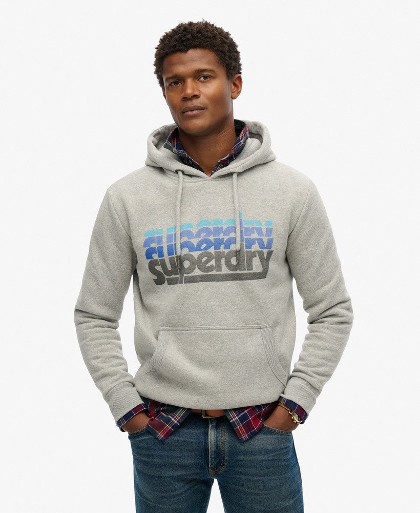 Superdry grey hoodie on sale