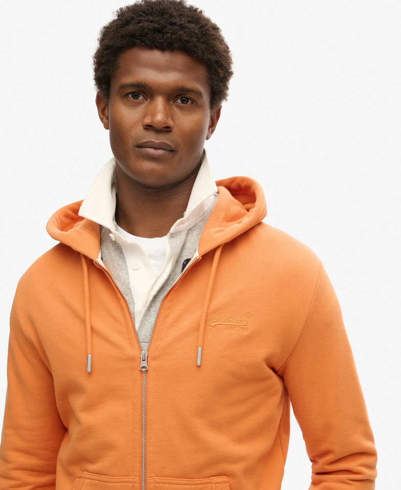 Superdry orange zip hoodie online