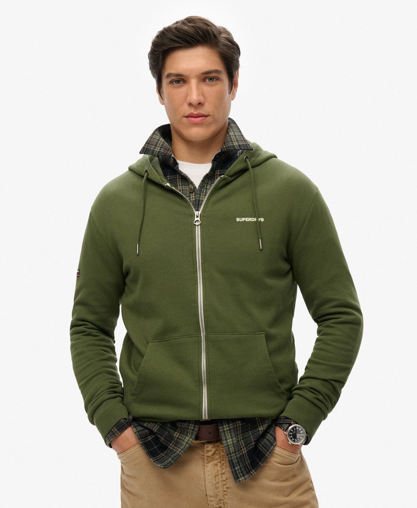 Military green hoodie mens hotsell