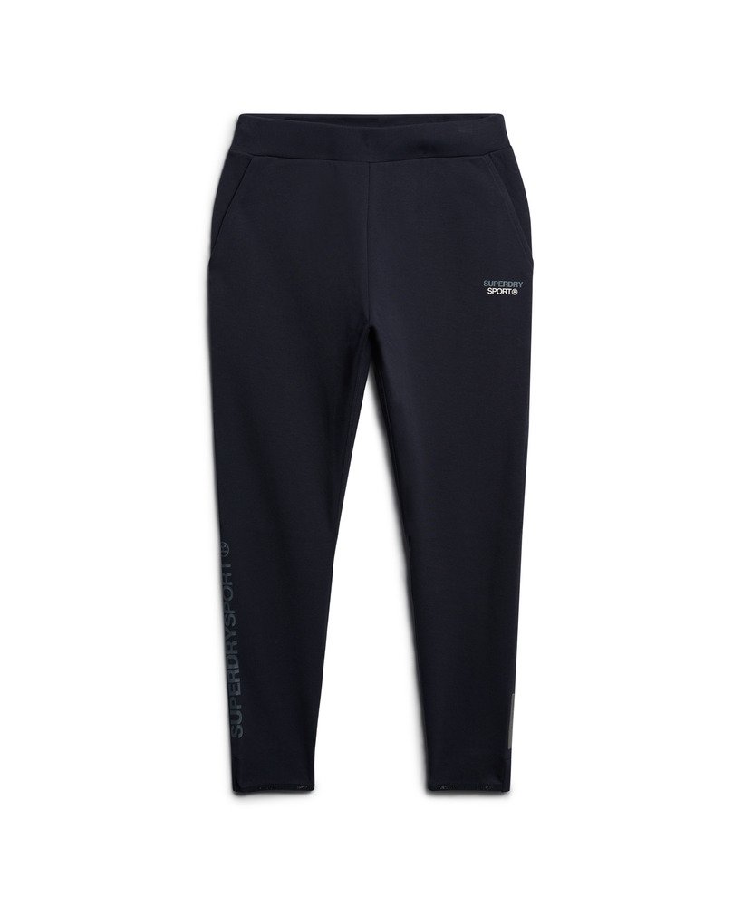 Mens Sport Tech Logo Tapered Joggers in Eclipse Navy Superdry UK