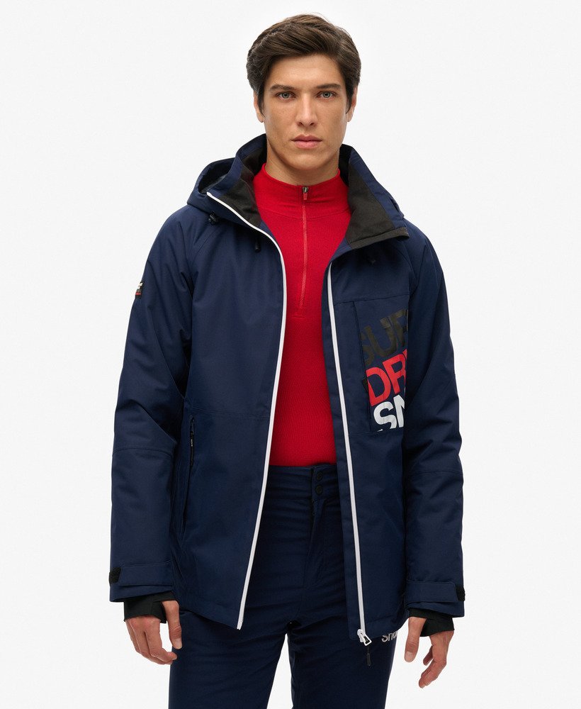 Bleu Marine Intense Veste de ski Freestyle Core pour Homme Superdry FR