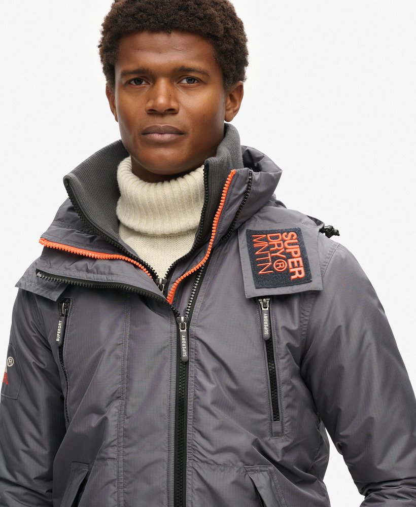 Men s Mountain SD Windcheater Jacket in Charcoal Superdry UK