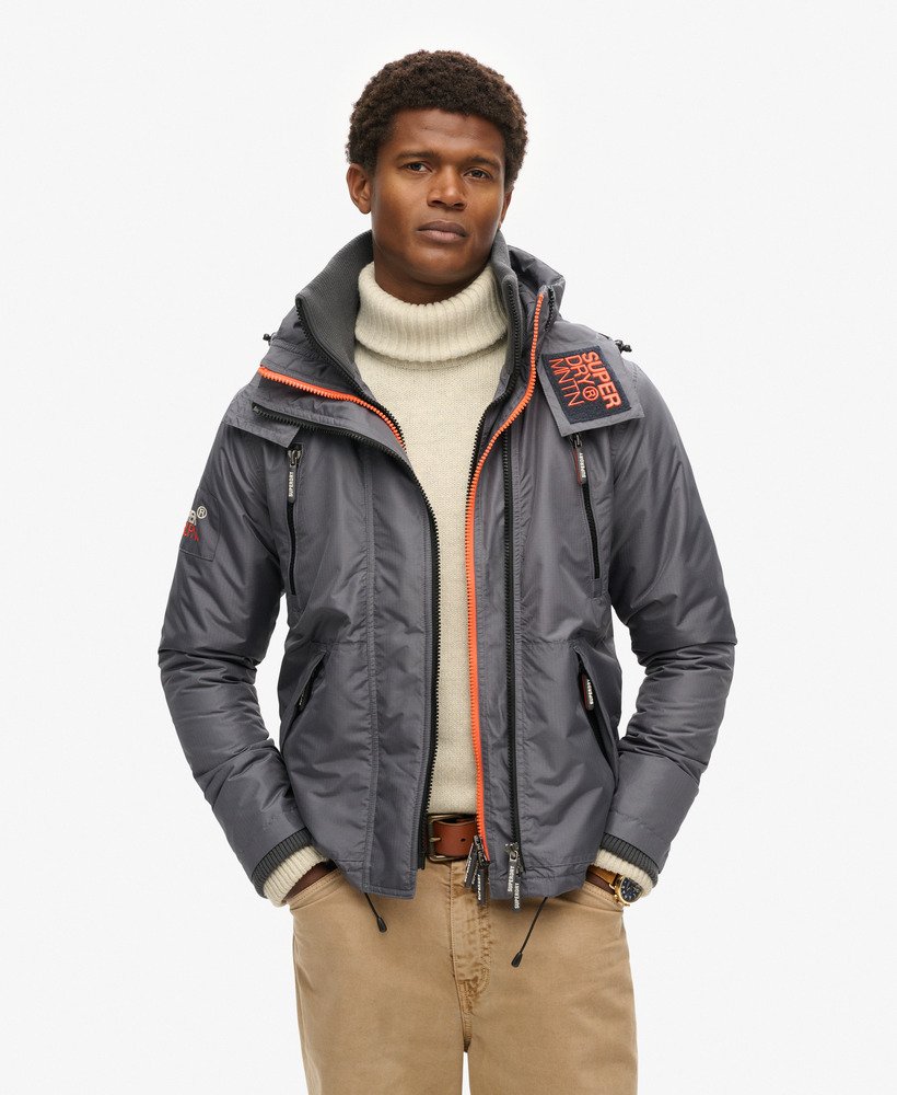 Men s Mountain SD Windcheater Jacket in Charcoal Superdry UK