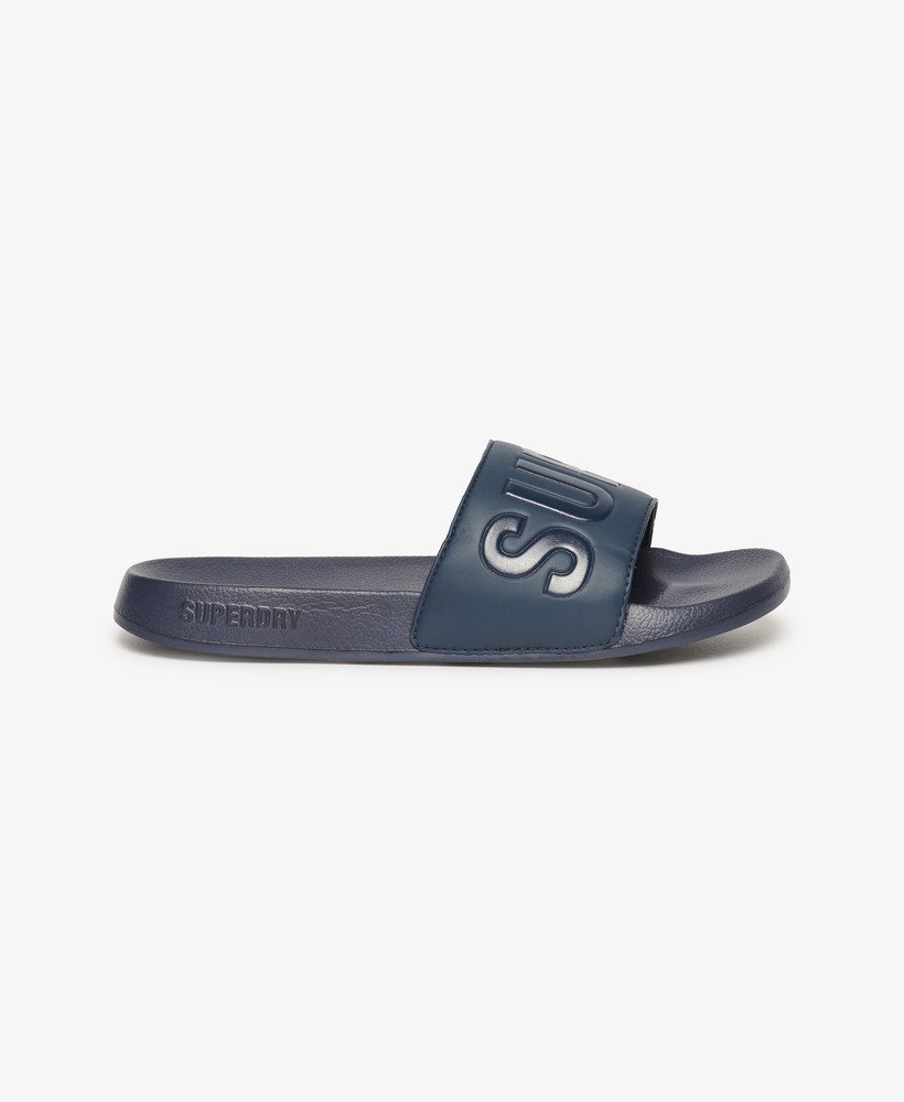 Men s Core Pool Sliders in Deep Navy Superdry UK