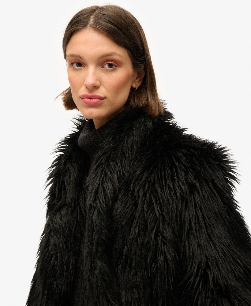 Superdry fur coat online