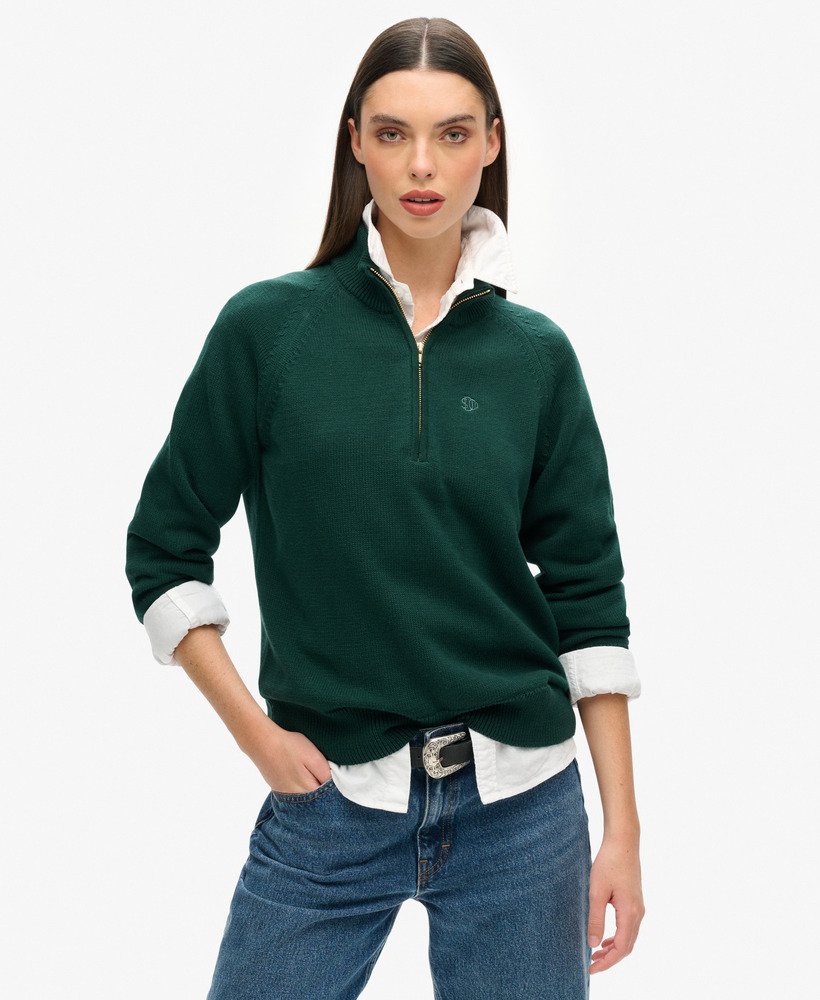 Cotton half zip jumper best sale