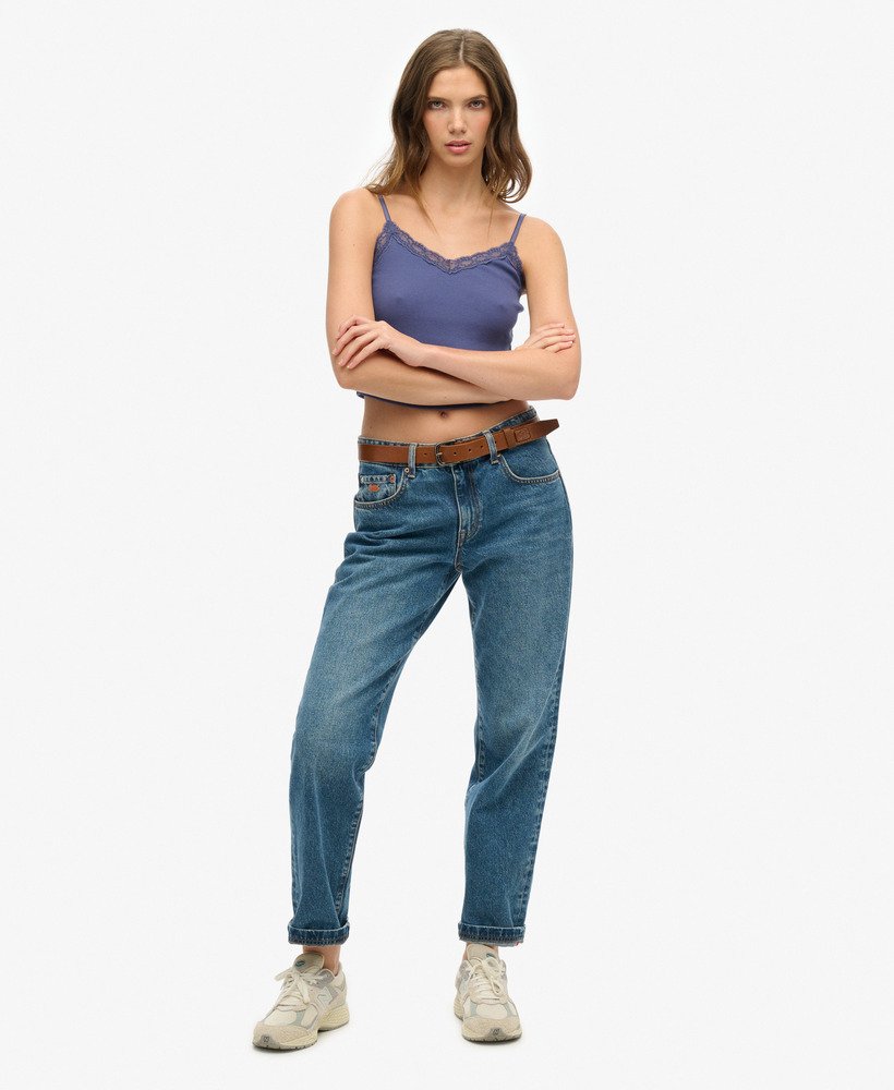 Superdry Womens Essential Lace Trim Cropped Cami Top - Picture 20 of 31