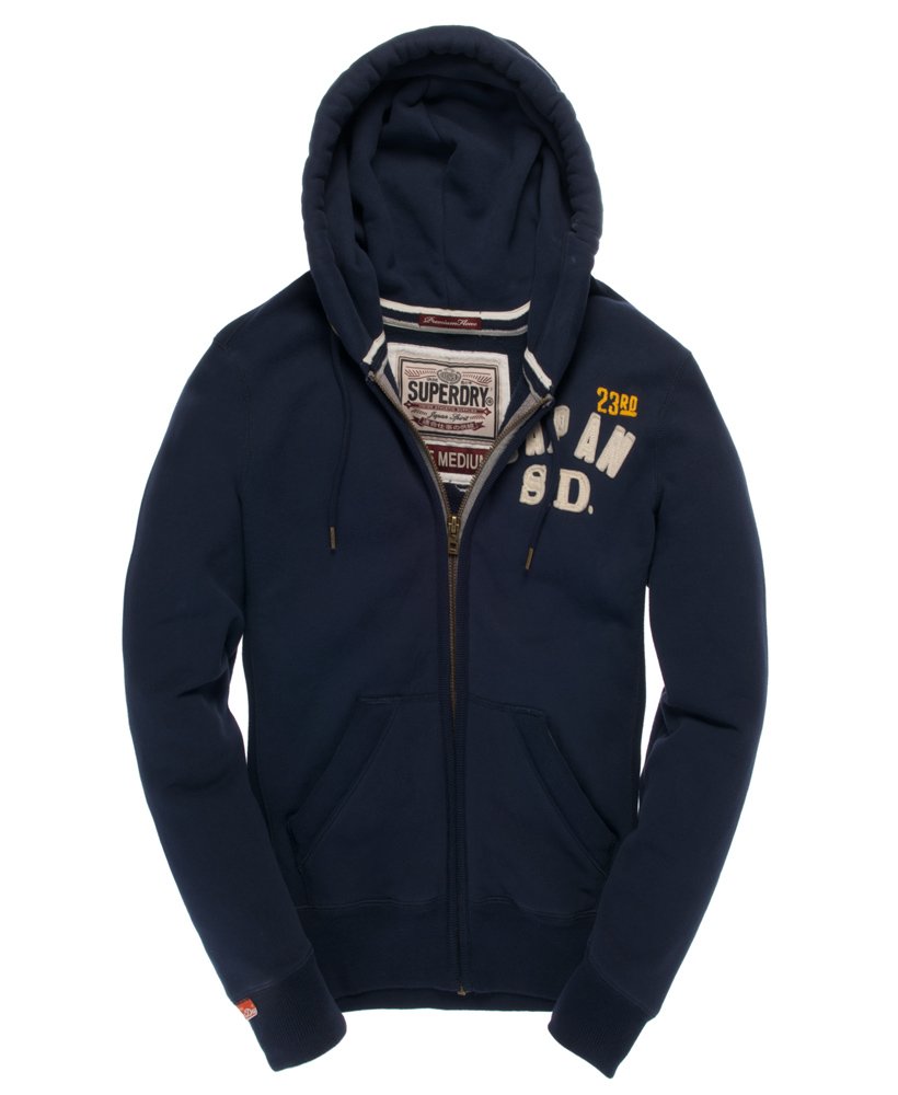 Superdry navy hoodie mens hot sale