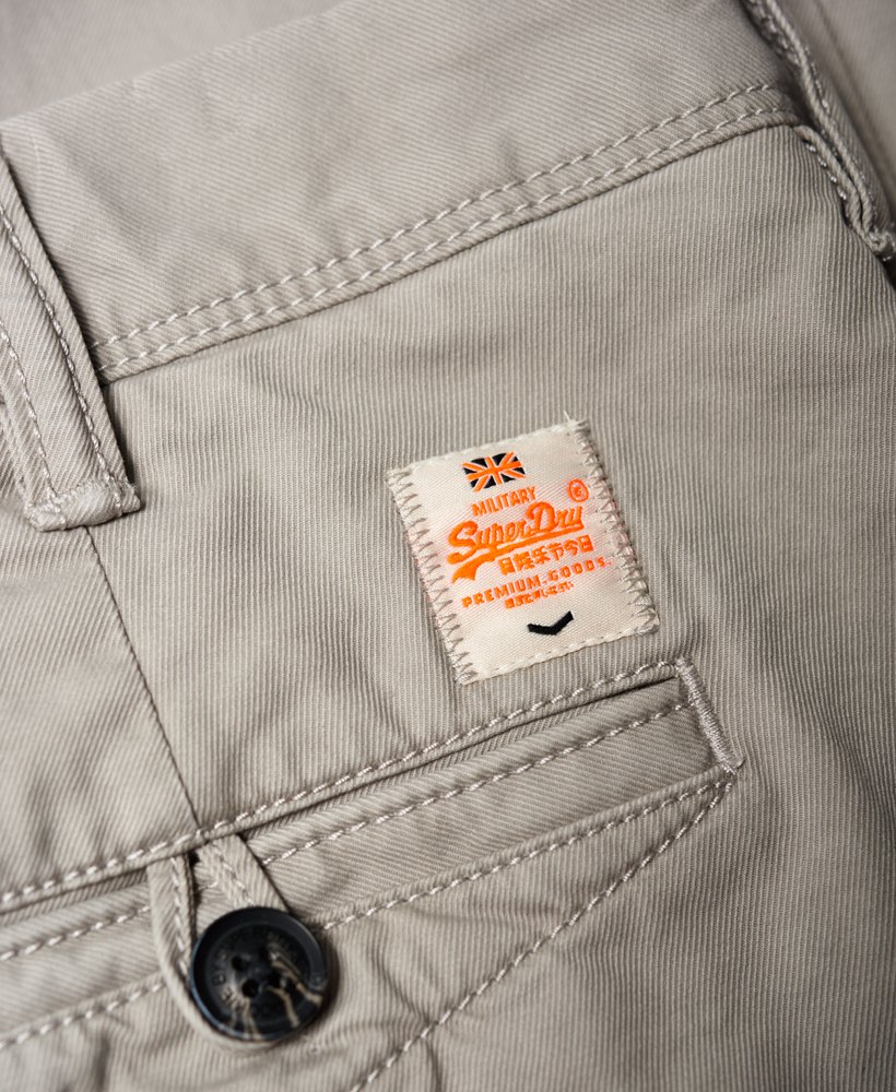 Mens - Rookie Chino Trousers in Light Grey | Superdry