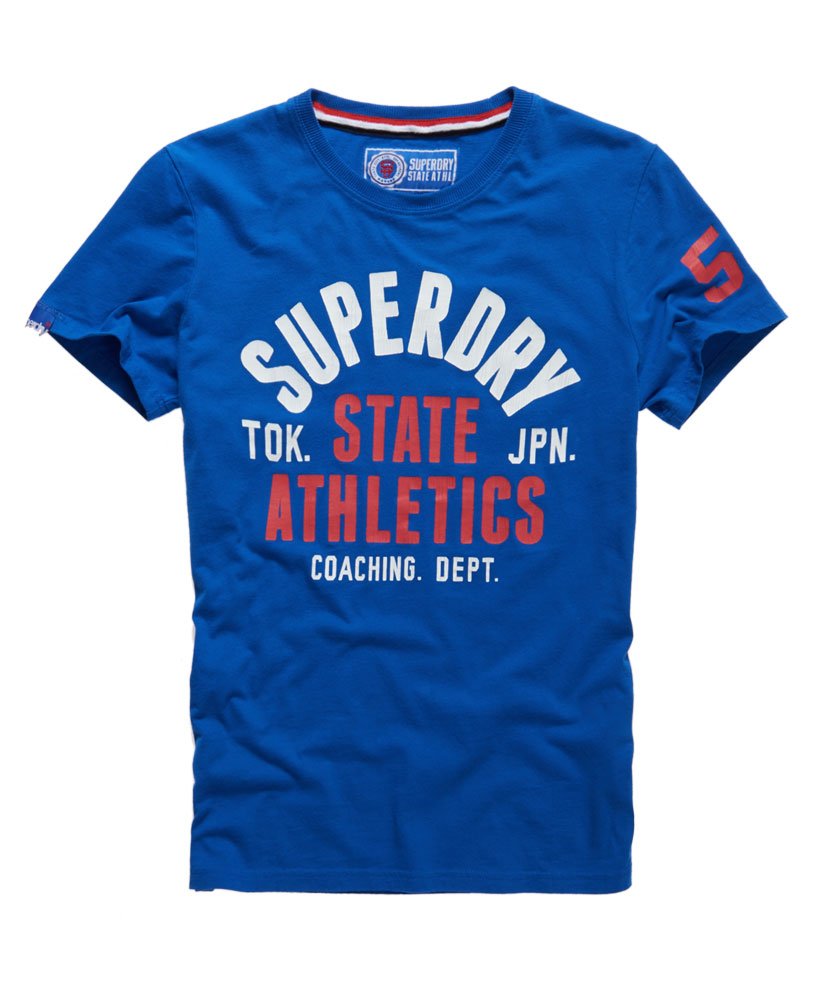 Mens - Track And Field T-shirt in Chicago Blue | Superdry