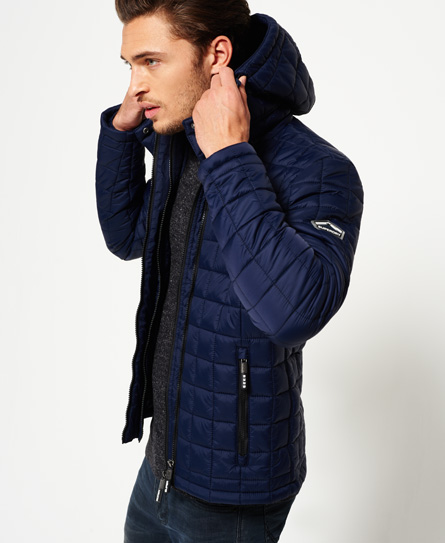 Hooded Box Quilt Fuji Jacket